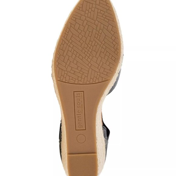 Gentle Souls Women's Shoes Orya Wedge, Black Size 5M - Picture 5 of 5